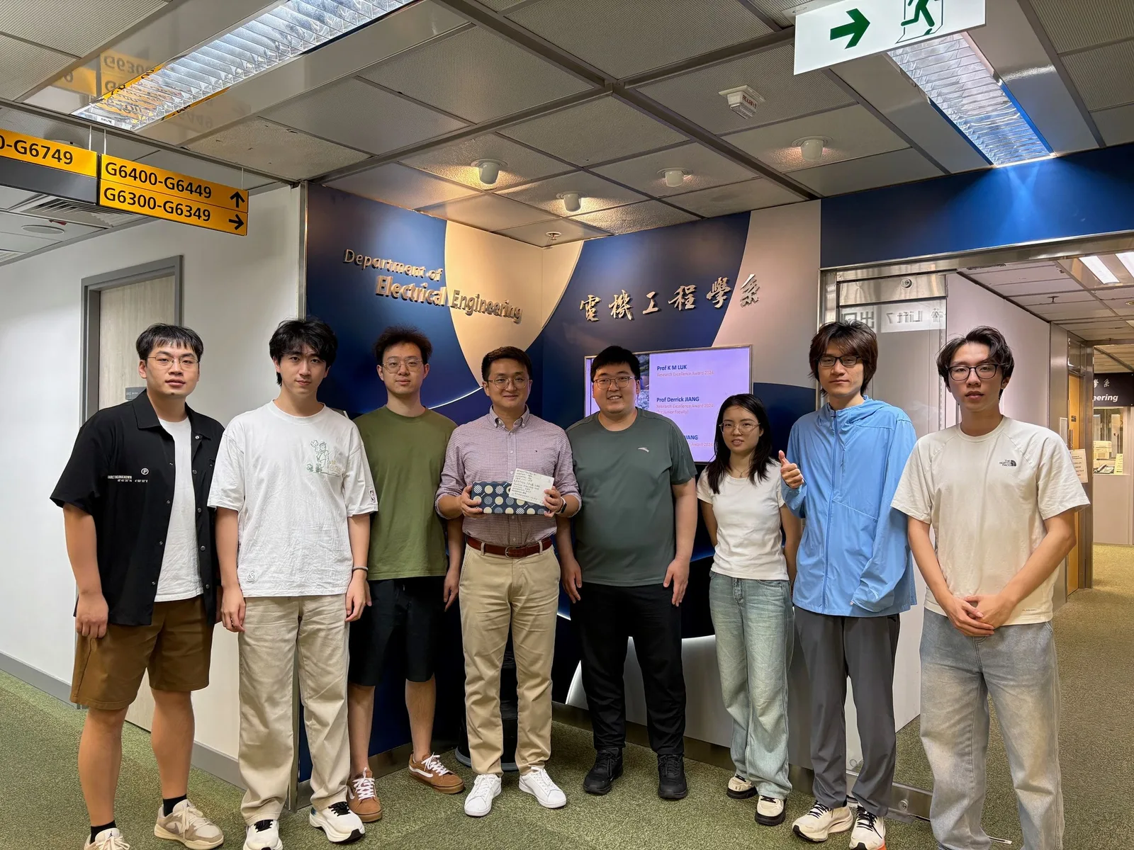 A group photo of (some of) our research team at the Department of Electrical Engineering, City University of Hong Kong.